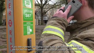 Avon Fire & Rescue Service raise awareness of life-saving River Rescue Cabinets
