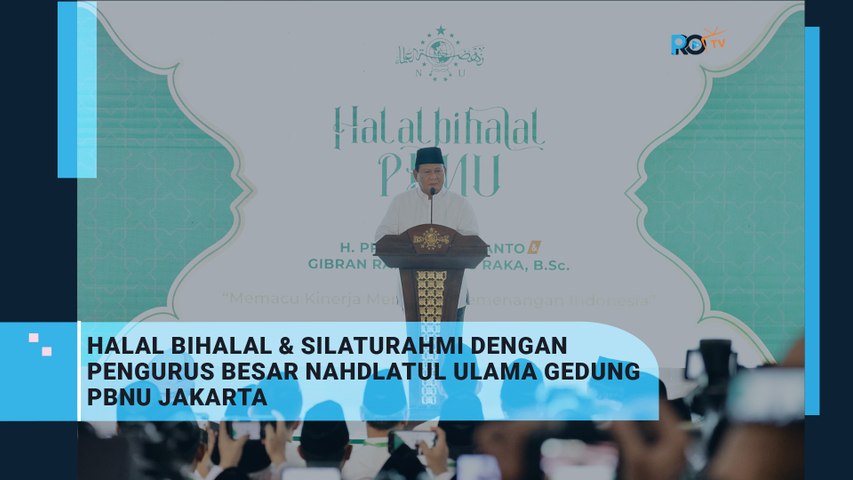 Prabowo Gibran menghadiri undangan halal bihalal PBNU di Jakarta Pusat