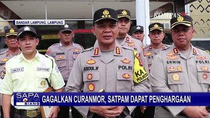 Gagalkan Aksi Pencurian Motor, Satpam Dapat Penghargaan dari Polresta Bandar Lampung!