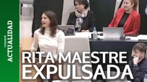 Rita Maestre expulsada del pleno de Madrid: Almeida asegura que se refirió a los concejales de Vox como 