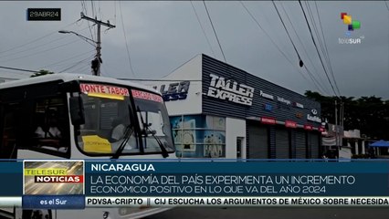 Nicaragua experimenta un crecimiento económico positivo en lo que va de año