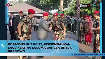 Prabowo Hadiri Hut Kopasus