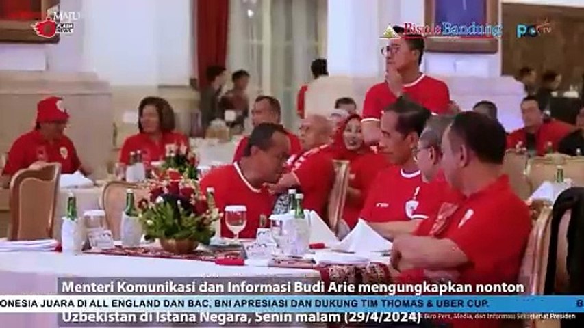 Presiden Jokowi Ajak Nobar Sejumlah Menteri Kabinet