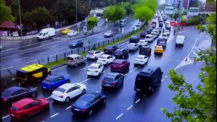 Beşiktaş'taki zincirleme kazanın görüntüleri ortaya çıktı...