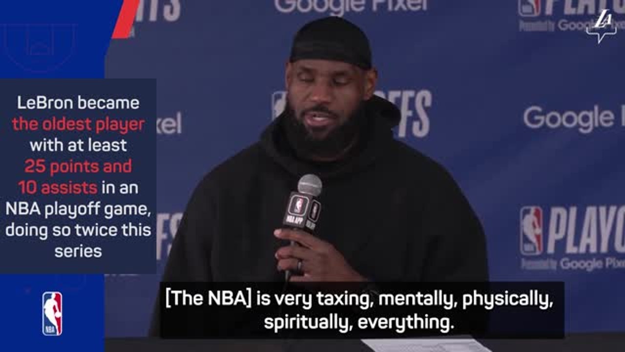 ‘Basketball is hard work!’ - LeBron discusses retirement