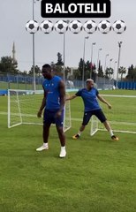 Mario Balotelli antrenmanda hem güldü hem de etkiledi