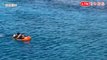 遊客綠島潛水遭海流帶遠 遙控動力救生圈拖回返岸（岸巡提供）