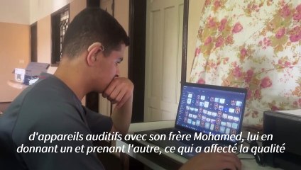 À Gaza, le dur quotidien de deux frères malentendants