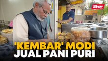 'Kembar' Modi jual pani puri