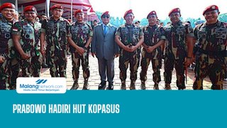 Prabowo Hadiri HUT ke 72 Kopassus, Disambut oleh Petinggi TNI