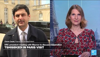 Tshisekedi in Paris: DRC president meeting with Macron to disuss cooperation