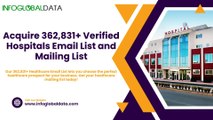 Acquire 362,831  Verified Hospitals Email List and Mailing List