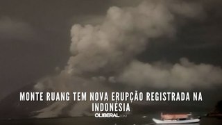 Monte Ruang tem nova erupção registrada na Indonésia
