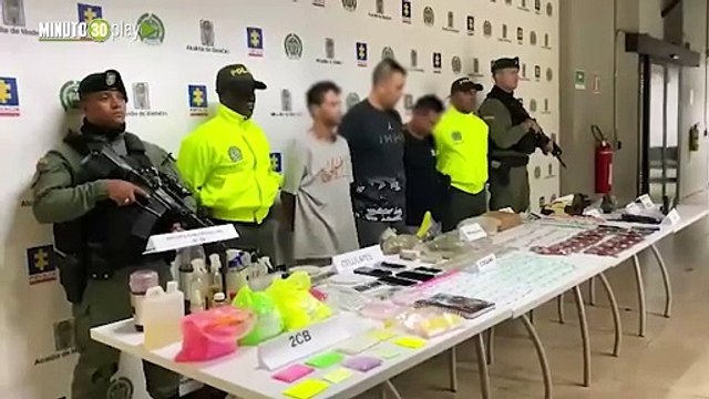 Con más de 2 mil gramos de estupefacientes y armas de fuego atraparon a tres hombres en Bello