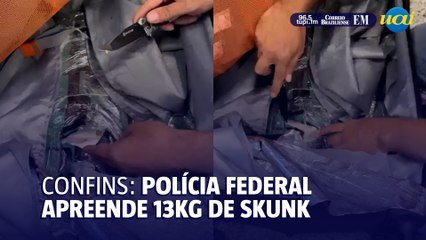 13 kg de Skunk apreendidos em Confins