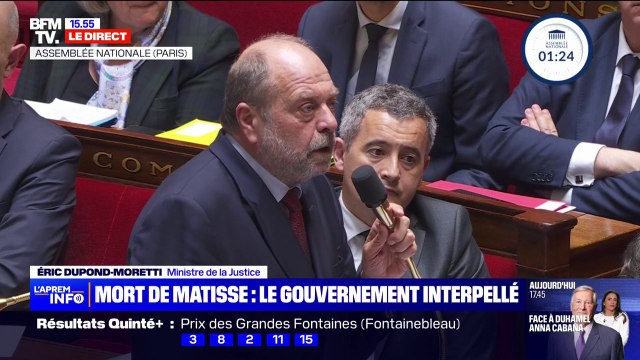 Éric Dupond-Moretti: Sur l'excuse de minorité, on ne s'interdit aucune réflexion mais nous avons une boussole constitutionnelle