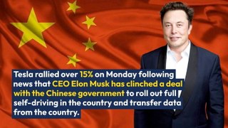 Jim Cramer Says Tesla Stock Will 'Keep Running Until All Shorts Are Crushed,' Praises Elon Musk's China FSD Deal As 'Perfect Example Of Redefining Narrative'
