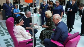 ‘I’m well’: King reassures patient on visit to cancer cent