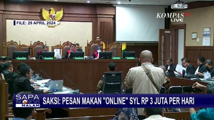 Saksi Korupsi Kementan Ungkap SYAHRULK Yasin Pesan Makan Online Rp3 juta per Hari ke Rumah Dinas