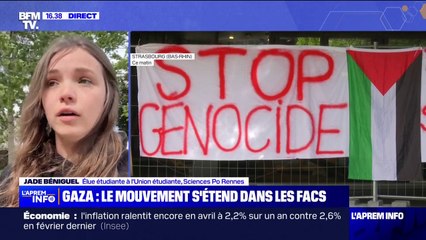 "Les facultés sont un moyen d'entendre la parole palestinienne", selon cette élue de l'Union étudiante de Sciences Po Rennes