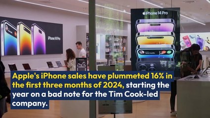 What Is Going On With  Apple? iPhone Sales  Drop By Staggering  9.3M Units Globally In Q1 ​2024, Even As Industry  Grows 10%: Report