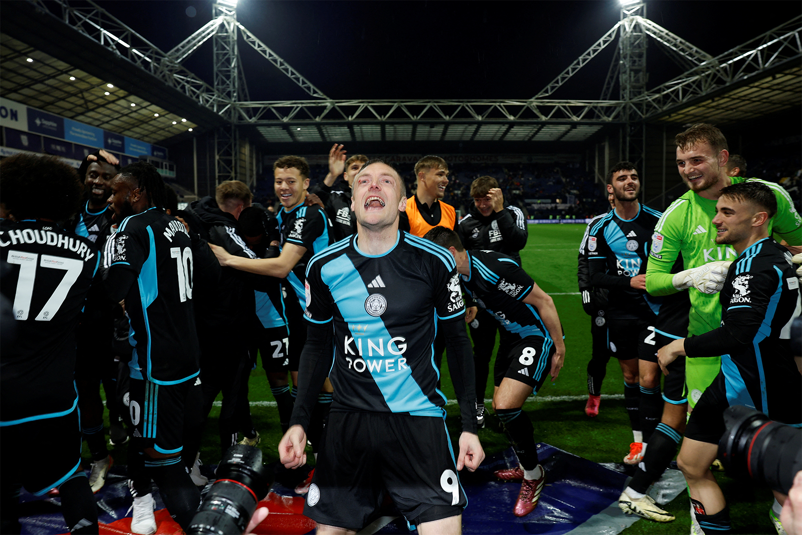 Championship : Leicester titré grâce à un doublé de l'inépuisable Jamie Vardy