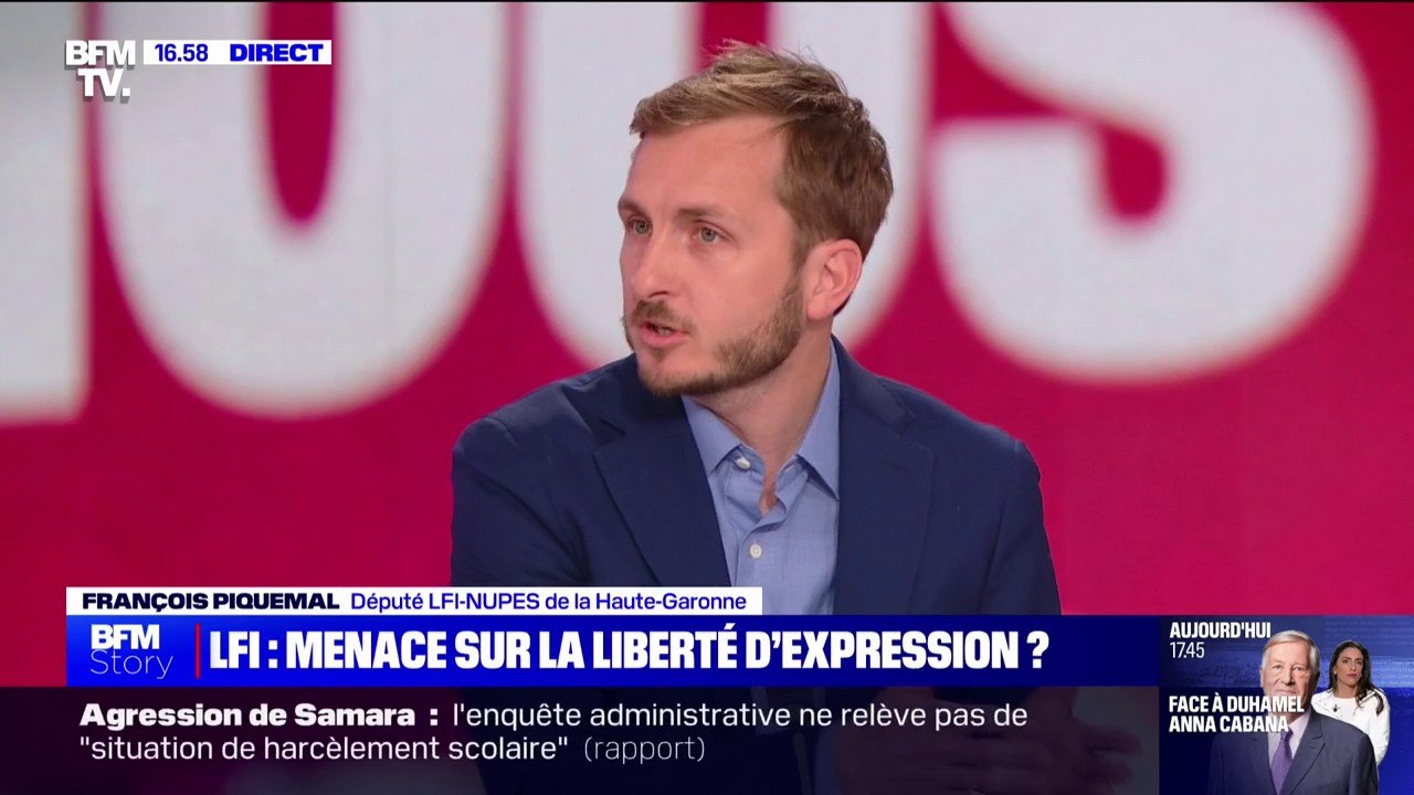 "C'est une judiciarisation de la liberté d'expression": François Piquemal (LFI) réagit aux auditions de Mathilde Panot et Rima Hassan dans le cadre d'enquêtes pour "apologie du terrorisme"