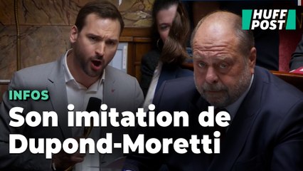 Éric Dupond-Moretti n’a pas (du tout) apprécié cette imitation d’Ugo Bernalicis