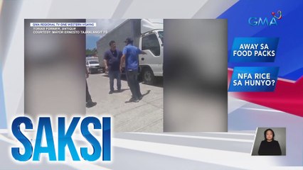 Mayor at vice mayor ng Tobias Fornier, Antique, nagtalo dahil sa food packs | Saksi