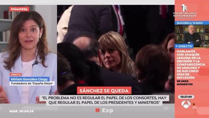 La mujer de Nick Clegg: "Si hubiera hecho lo de Begoña Gómez me habrían quemado en Trafalgar Square"