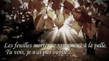 Les feuilles mortes - Yves Montand - Autumn Leaves - avec paroles lyrics letra testo - HD - HQ_2