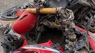 Las últimas fotos del motociclista hondureño Allan Guerrero antes de fallecer