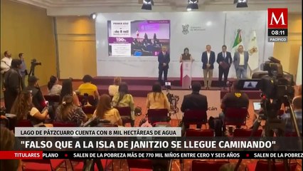 Alfredo Ramírez Bedolla desmiente afectaciones al Lago de Pátzcuaro, Michoacán