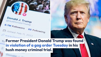 Judge Threatens Trump With Incarceration, Fines Him For Violating Gag Order: "Jail May Be A Necessary Punishment"