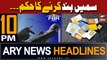 ARY News 10 PM Headlines | 30th April 2024 | FBR blocks over 500,000 SIMs of non-filers