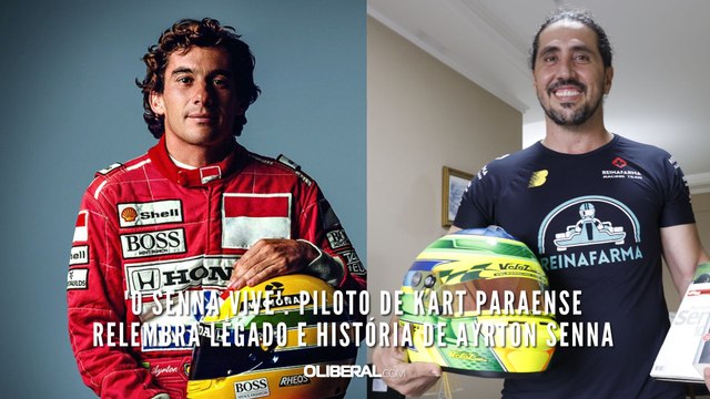 'O Senna vive' piloto de kart paraense relembra legado e história de Ayrton Senna