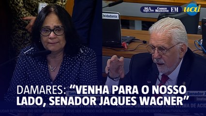 Damares: "venha para o nosso lado, senador Jaques"