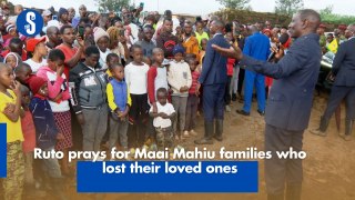 Ruto prays for Maai Mahiu families who lost their loved ones