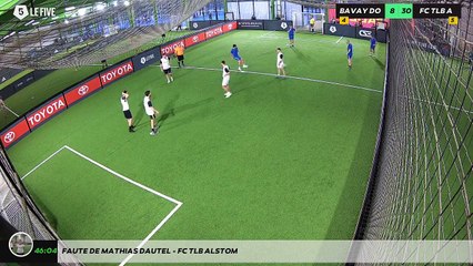 Faute de Mathias DAUTEL - FC TLB ALSTOM