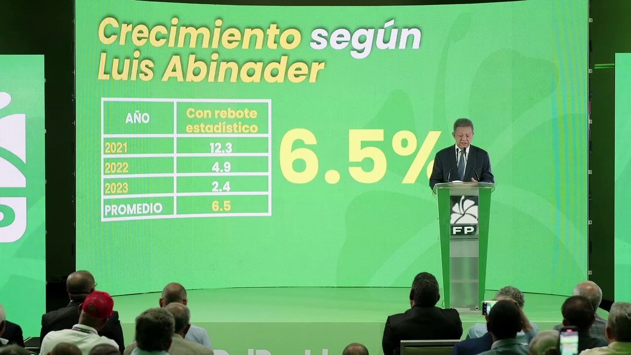 Leonel dando declaraciones