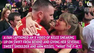 Travis Kelce Packs on the PDA With Taylor Swift at Mahomes Charity Auction