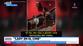 VIDEO: Mujer arma escándalo en un cine de la CDMX