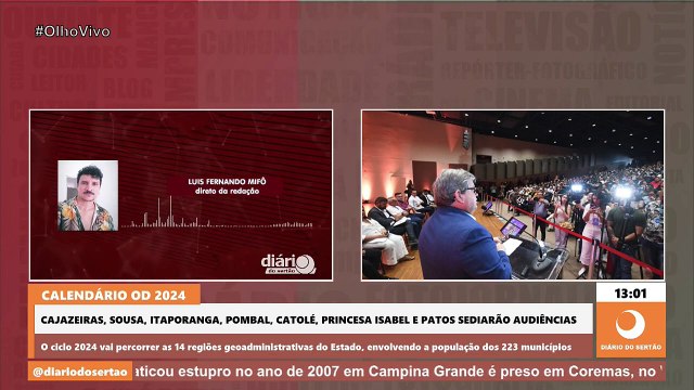 Governador lança o calendário de audiências do Orçamento Democrático em todas as regionais do Estado