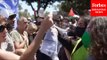 Pro-Palestinian And Pro-Israel Protesters Face Off At UCLA In Los Angeles, California