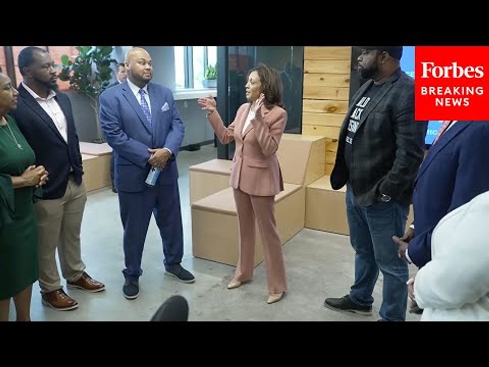 VP Harris Speaks To Business Leaders At Russell Innovation Center For Entrepreneurs In Atlanta