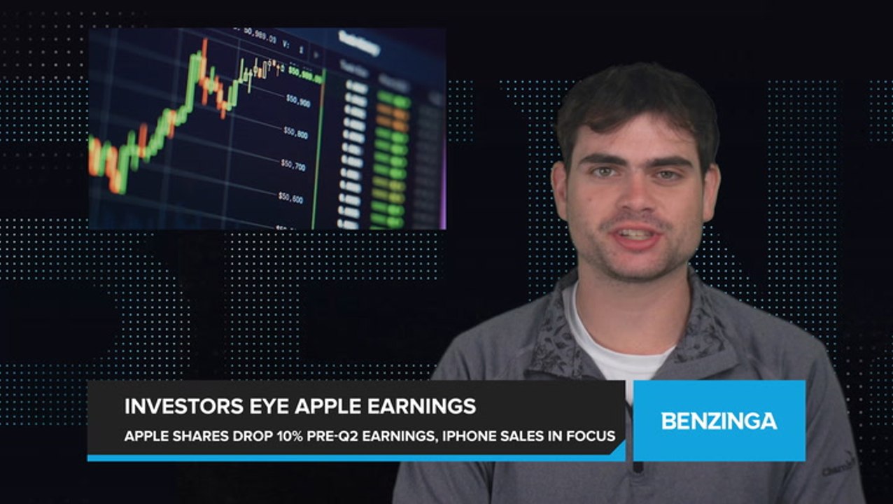 Apple Shares Down 10 Ahead of Q2 Earnings Report as Investors Eye