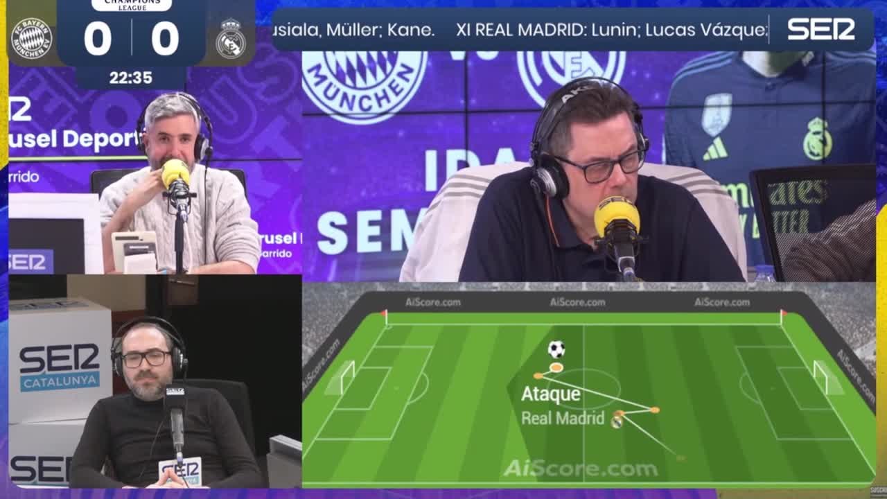 Una montaña rusa de emociones: locura en la narración de la SER en las ‘semis’ más intensas