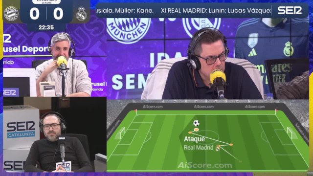 Una montaña rusa de emociones: locura en la narración de la SER en las ‘semis’ más intensas