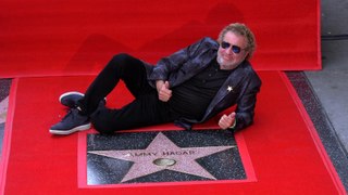 Sammy Hagar honored with a star on the Hollywood Walk of Fame