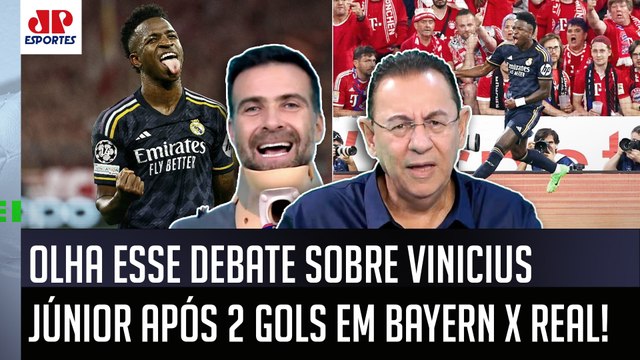 VAI DAR POLÊMICA, mas EU FALO: o Vinicius Júnior pra mim... DOIS GOLS em Bayern x Real EXALTADOS!